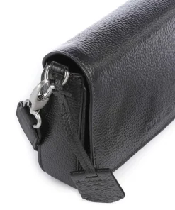 Always Ava Umhängetasche genarbtes Rindsleder schwarz