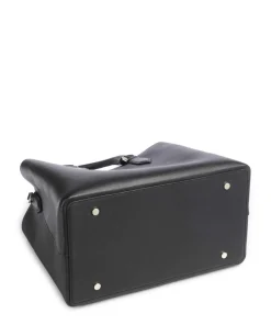 Alyce Handtasche genarbtes Rindsleder schwarz