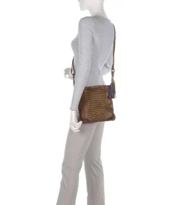 Am Bauernmarkt 5 Umhängetasche genarbtes Rindsleder braun