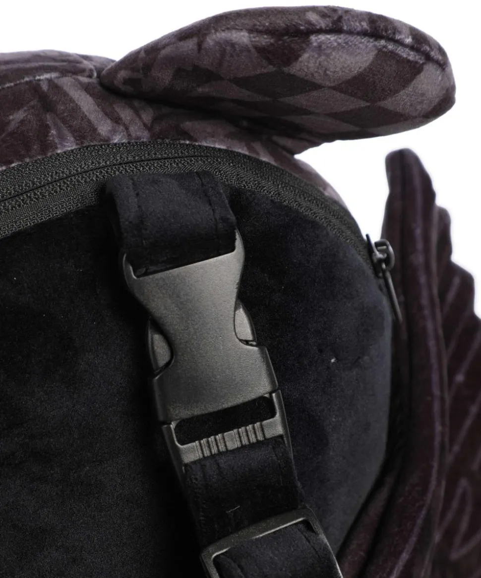 3AM Check Teddy Bear Rucksack Polyester schwarz