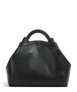 Amalia Shopper genarbtes Leder schwarz