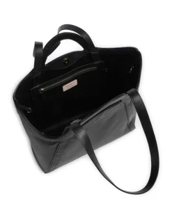 Amalia Shopper genarbtes Leder schwarz