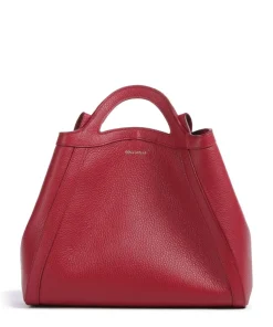 Amalia Shopper genarbtes Leder rot