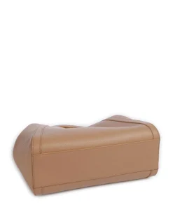 Amalia Shopper genarbtes Leder hellbraun