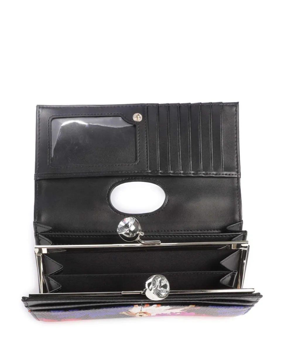 Amaliah Geldbörse genarbtes Rindsleder schwarz