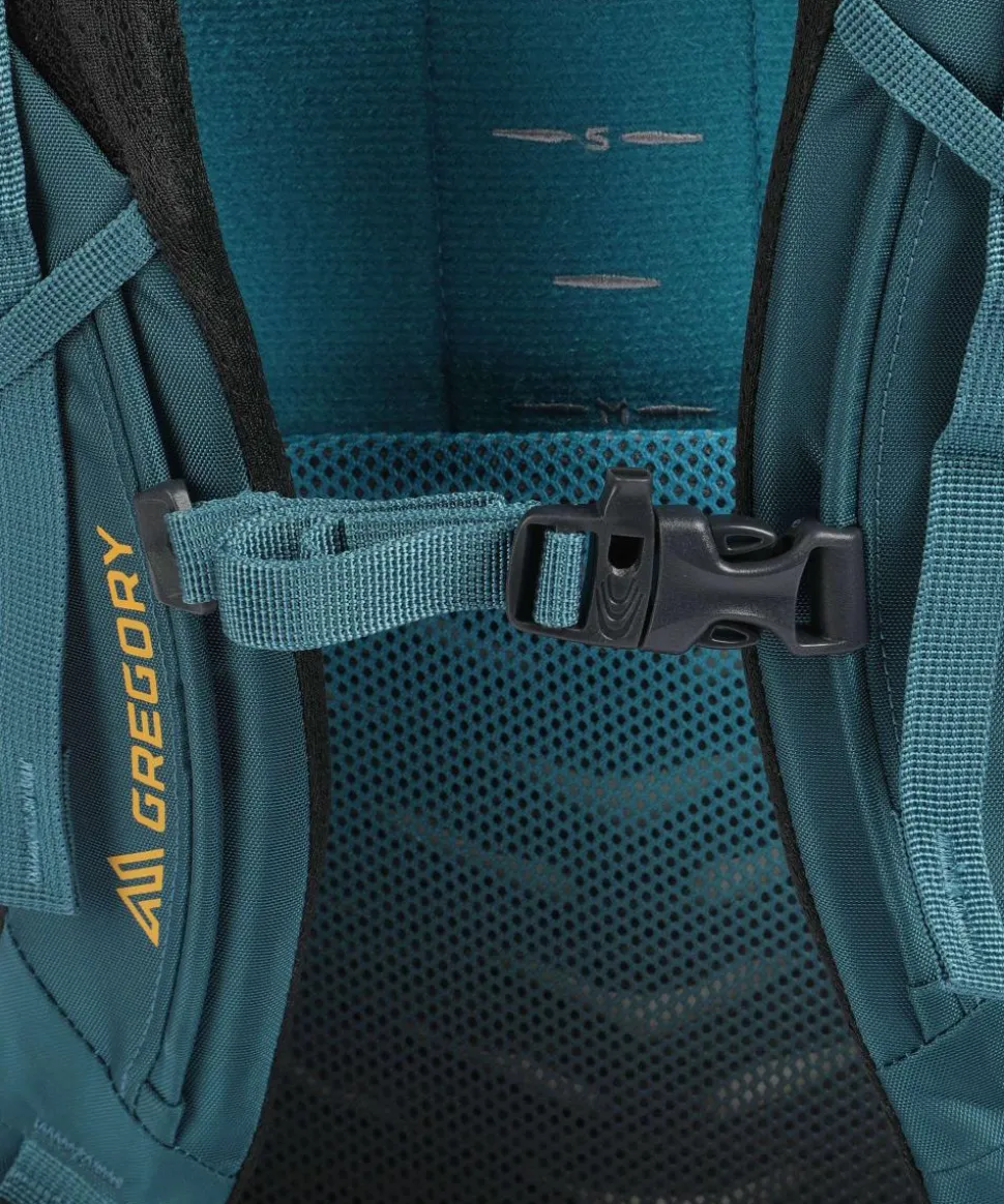 Amber 68 Trekkingrucksack recyceltes Nylon aquamarine