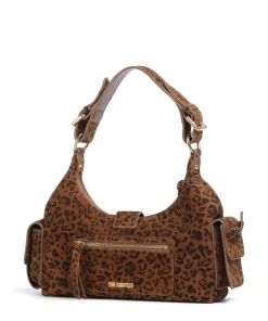 Amelia Small Schultertasche aufgerautes Rindsleder braun