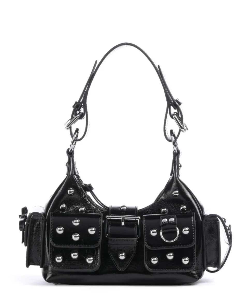 Amelia Small Schultertasche Rindsleder schwarz