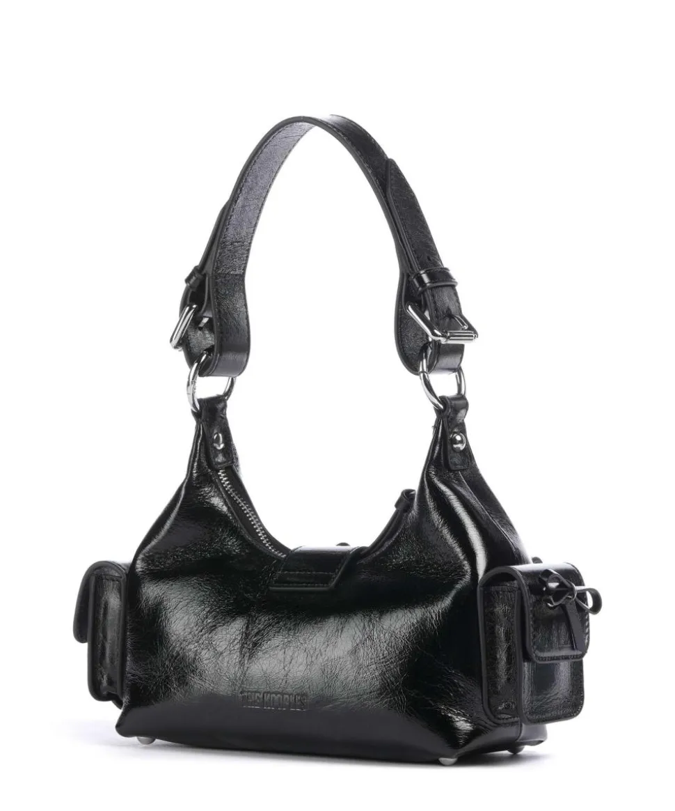Amelia Small Schultertasche Rindsleder schwarz