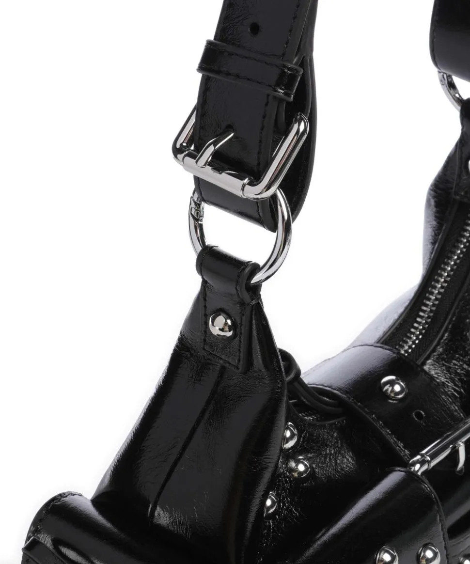 Amelia Small Schultertasche Rindsleder schwarz