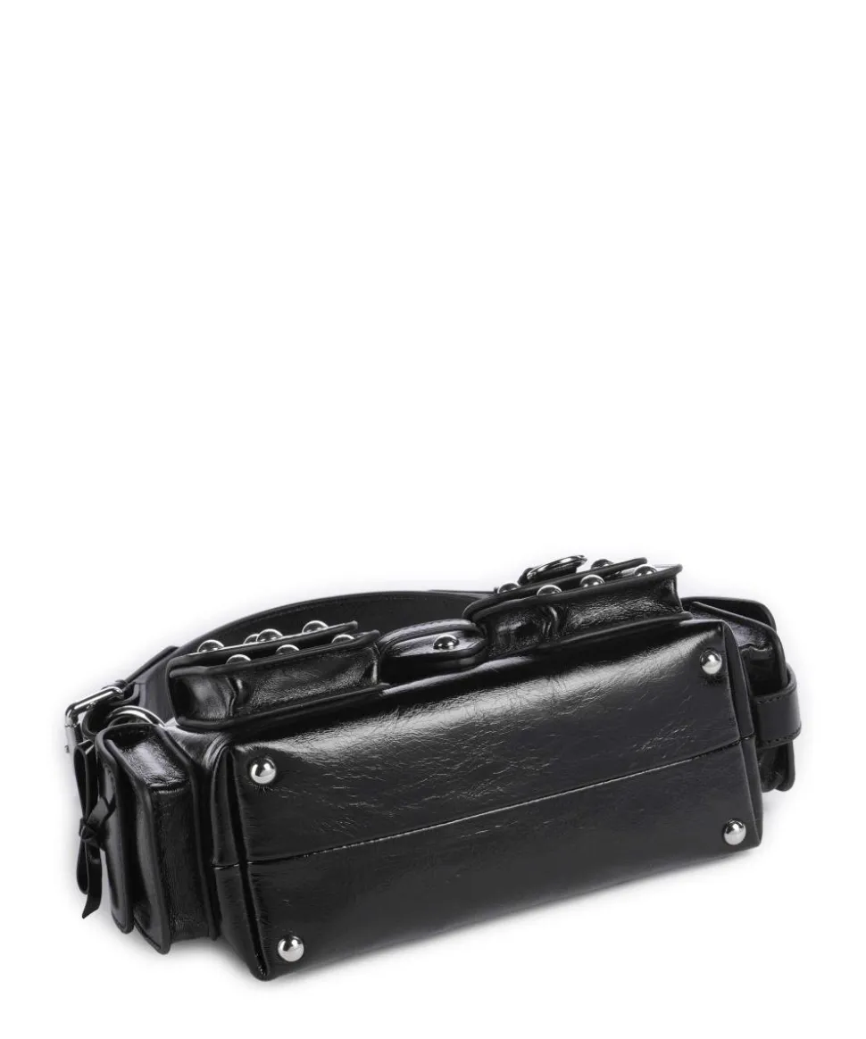 Amelia Small Schultertasche Rindsleder schwarz