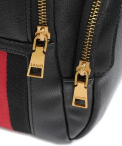 Anaba Rucksack Lederimitat schwarz