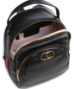 Anaba Rucksack Lederimitat schwarz