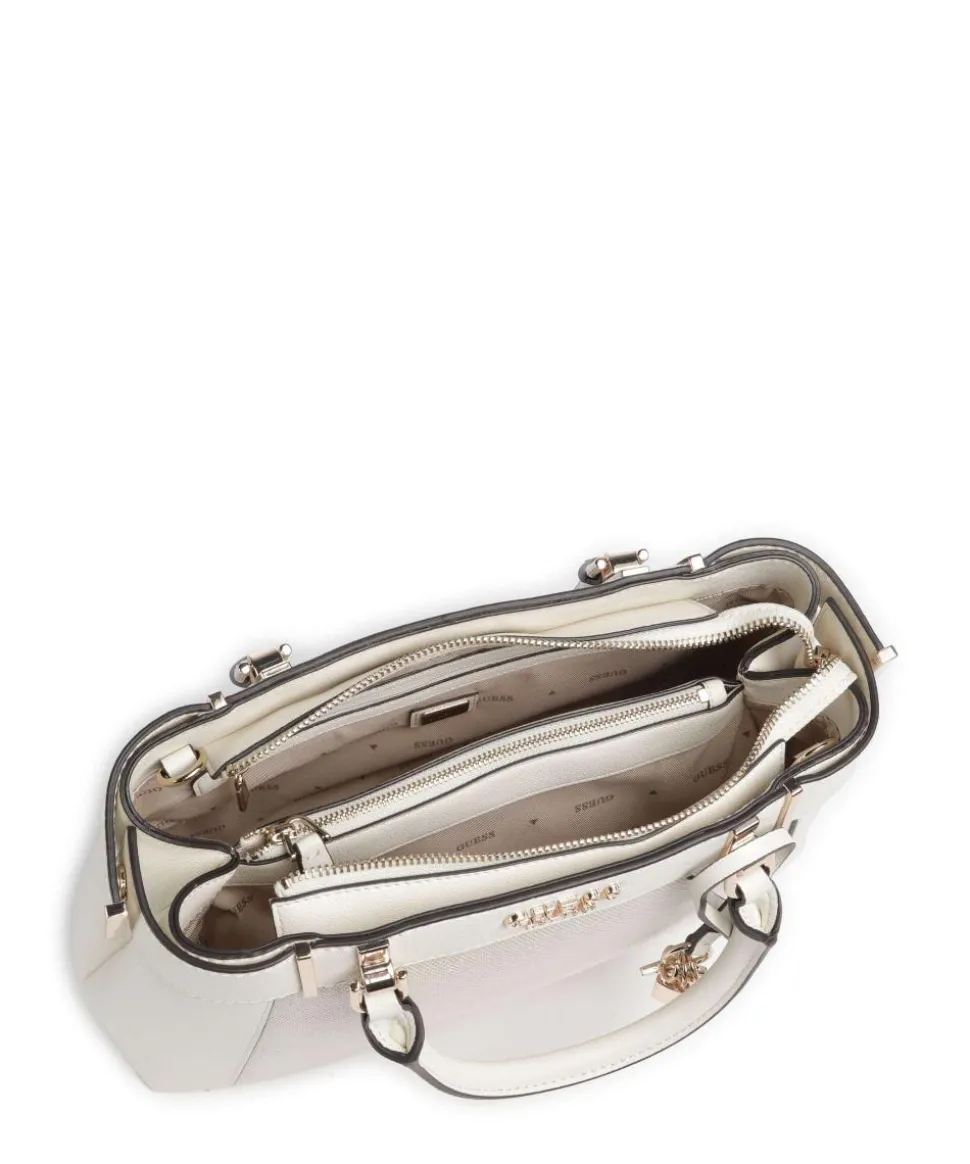 Anadela Handtasche Lederimitat, Baumwolle natur/weiß