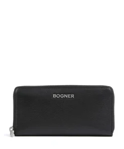 Andermatt Ela RFID Geldbörse genarbtes Leder schwarz