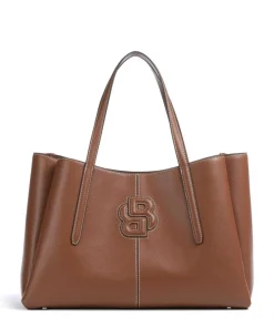 Anett Shopper Lederimitat braun