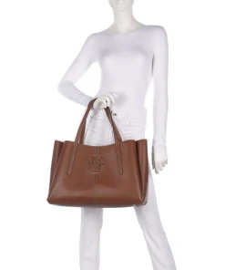 Anett Shopper Lederimitat braun
