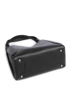 Ange Beuteltasche genarbtes Rindsleder schwarz