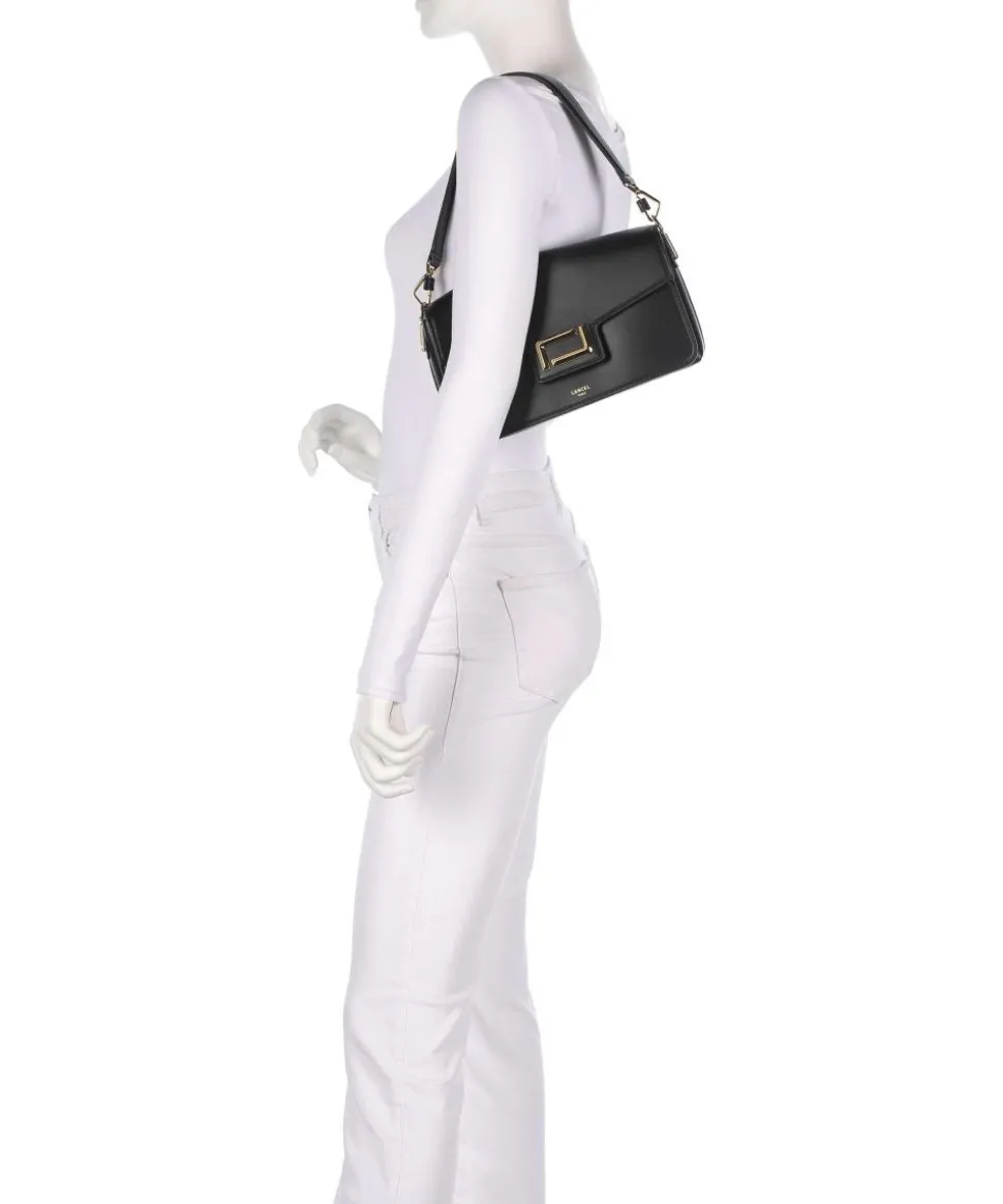 Angele M Schultertasche fein genarbtes Rindsleder schwarz