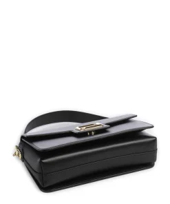 Angele M Schultertasche fein genarbtes Rindsleder schwarz