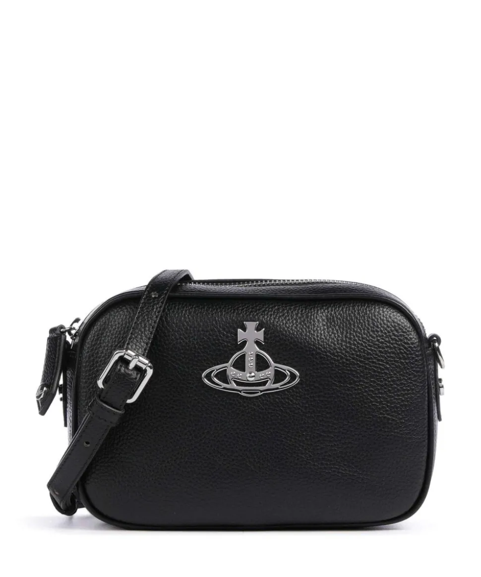 Anna Grain Umhängetasche Lederimitat schwarz