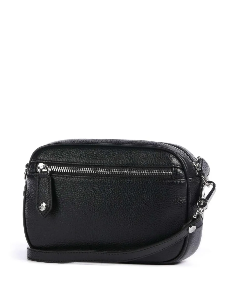 Anna Grain Umhängetasche Lederimitat schwarz