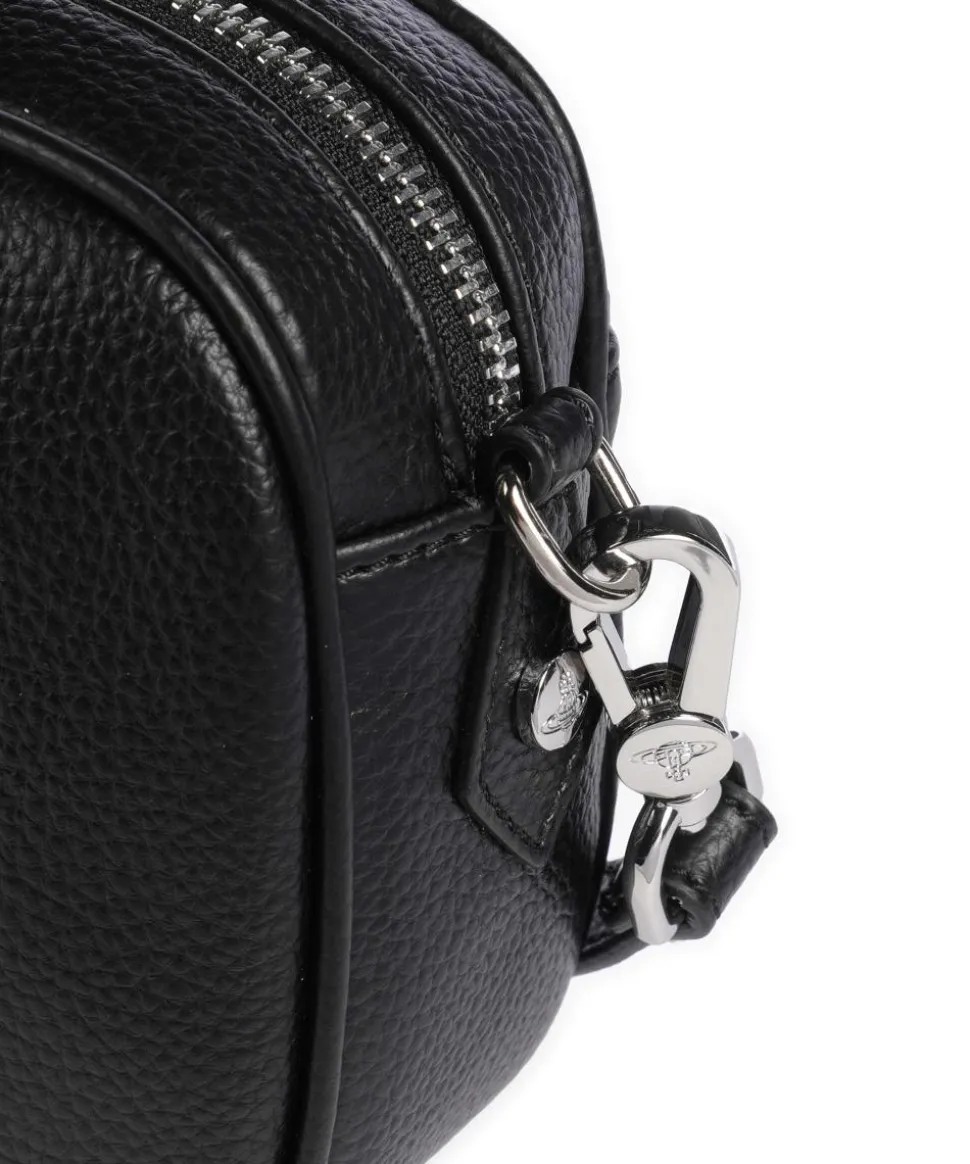 Anna Grain Umhängetasche Lederimitat schwarz