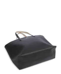 Anna Shopper Lederimitat schwarz