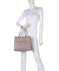Annie Shopper Lederimitat taupe