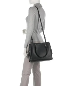 Annie Shopper Lederimitat schwarz