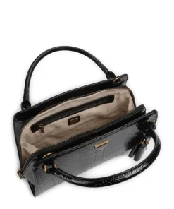 Annita Python Handtasche Lederimitat schwarz