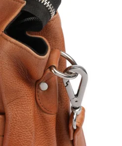 Anouk Anouk Shopper 13″ genarbtes Leder cognac