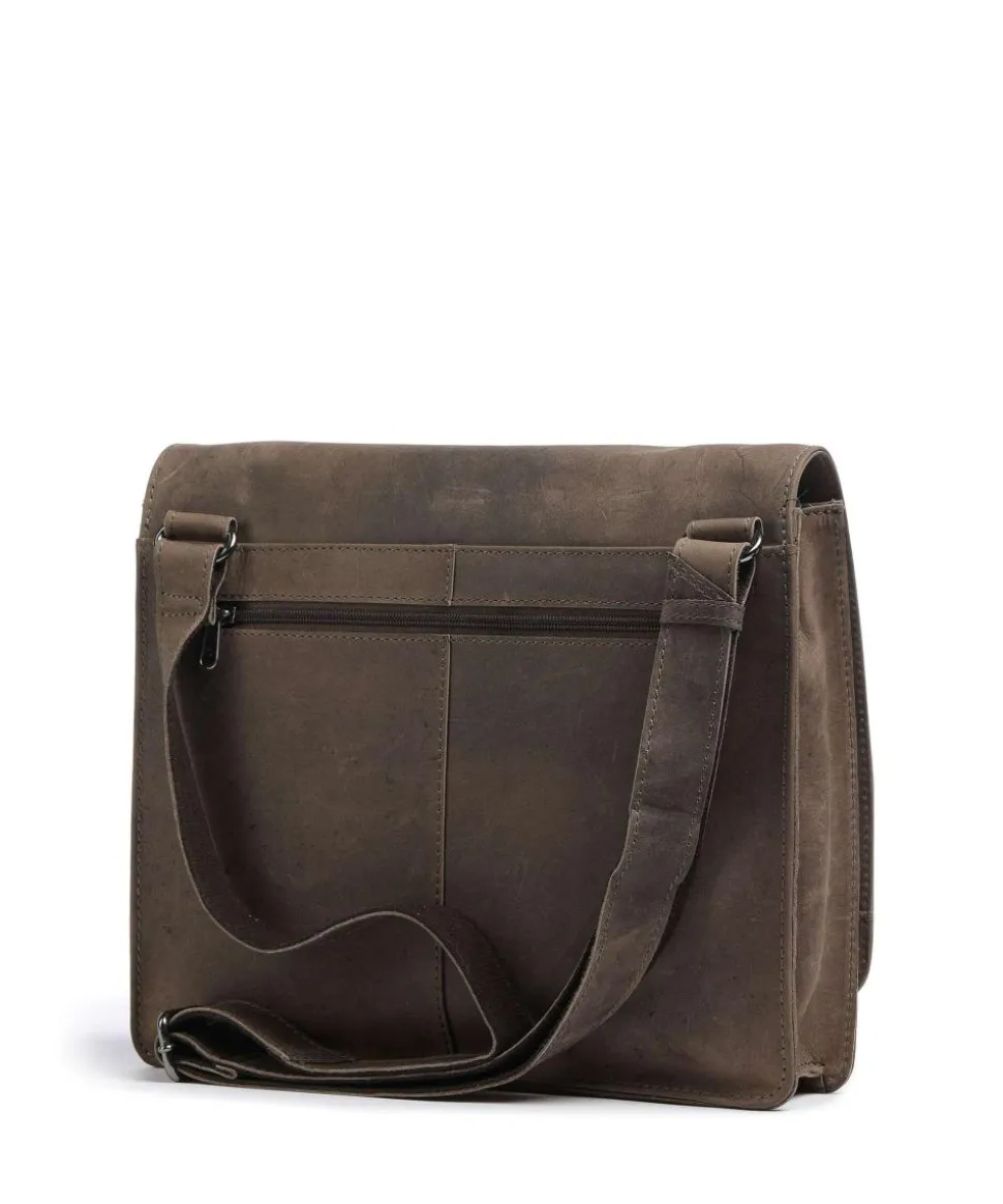 Antic M Schultertasche 13″ Pull-Up Rindsleder taupe