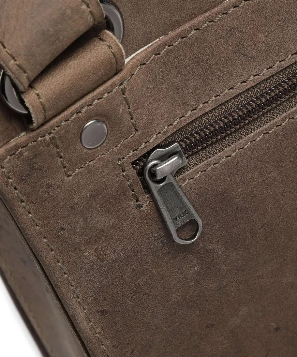 Antic M Schultertasche 13″ Pull-Up Rindsleder taupe