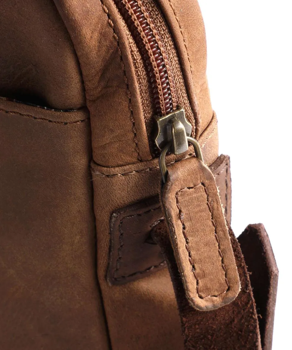 Antic M Umhängetasche Leder braun