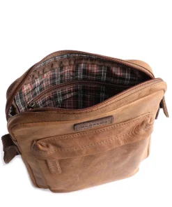 Antic M Umhängetasche Leder braun