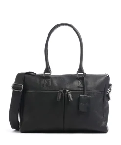 Antique Avery Aktentasche 15.6″ genarbtes Leder schwarz