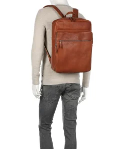 Antique Avery Rucksack 16″ Leder cognac