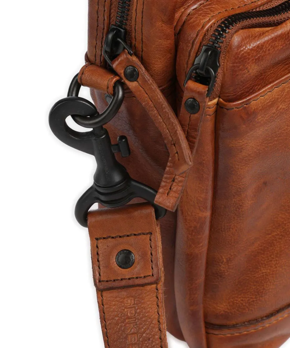 Apache Aktentasche 13″ genarbtes Leder cognac