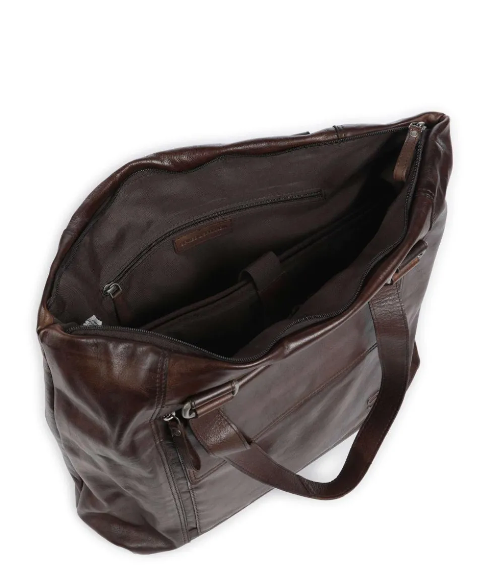 Apache Amina Aktentasche 15″ fein genarbtes Leder dunkelbraun