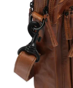 Apache Brutus Aktentasche 15″ fein genarbtes Leder cognac