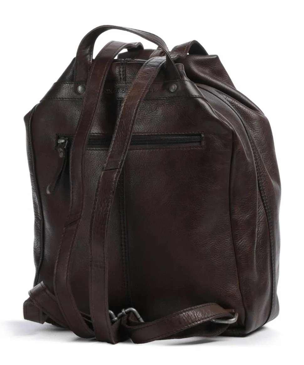 Apache Francisca Rucksack Leder dunkelbraun