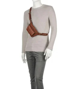 Apache Gürteltasche fein genarbtes Leder braun