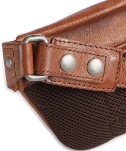 Apache Gürteltasche fein genarbtes Leder braun