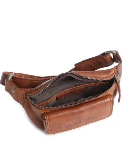 Apache Gürteltasche fein genarbtes Leder braun