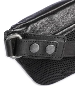 Apache Gürteltasche fein genarbtes Leder schwarz