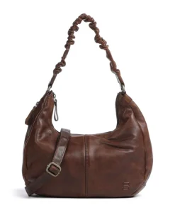 Apache Harli Schultertasche genarbtes Leder braun