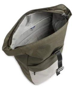 Arcane Rucksack-Tasche 16″ recyceltes Polyester grau/beige