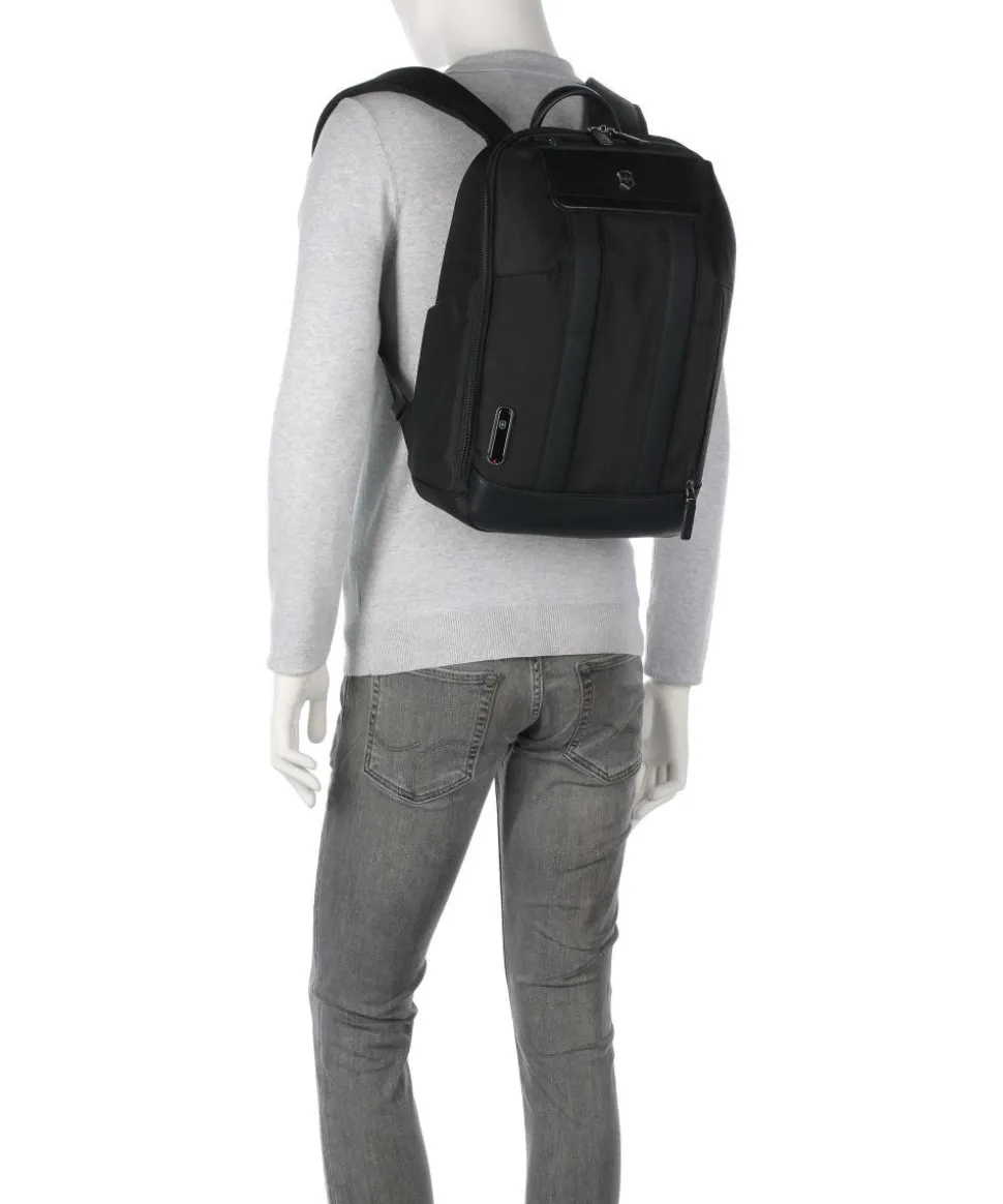 Architecture Urban 2 City Rucksack 14″ Nylon, fein genarbtes Leder schwarz