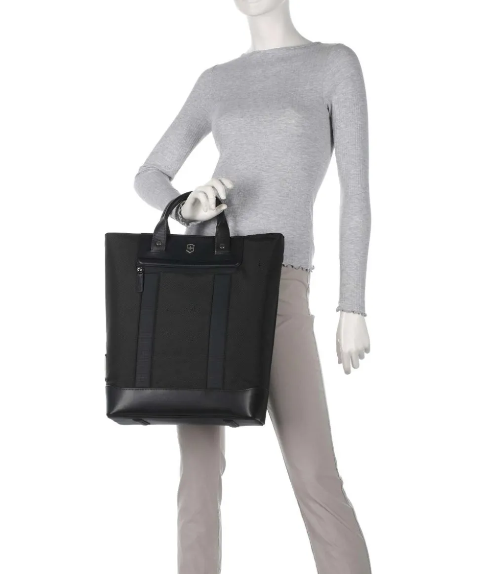 Architecture Urban 2 Shopper 15″ Nylon, fein genarbtes Leder schwarz